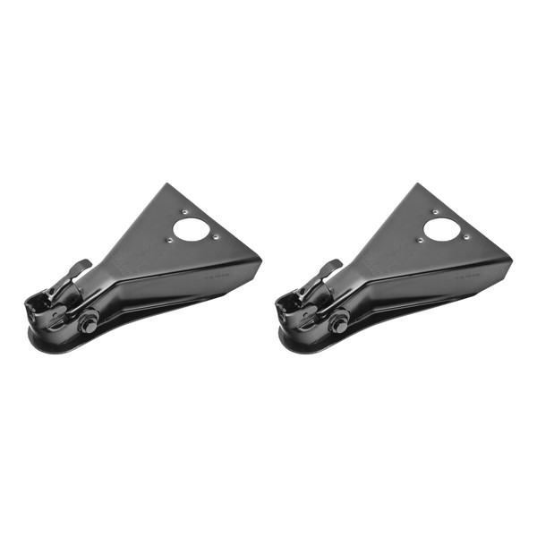Fulton (2-Pack) A-Frame Coupler, 2 Inch Diameter, Round Jack Hole, Weld-On, 8,000 lbs. Capacity, Black - Fulton