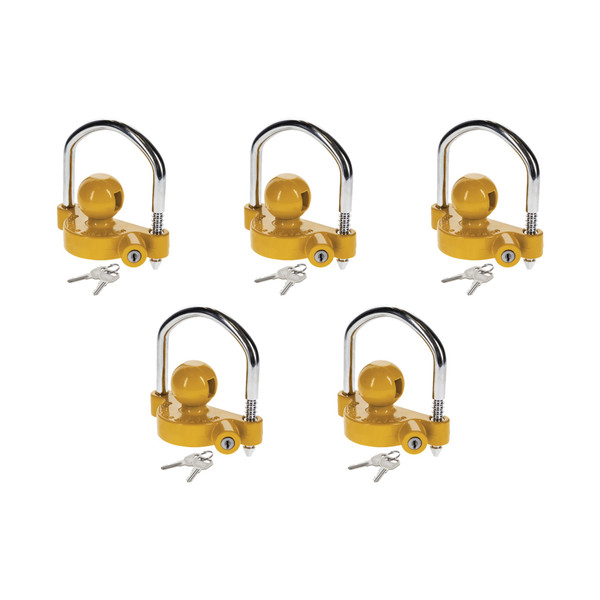 Reese Towpower (5-Pack) Trailer Coupler Lock, Universal Fit, Display Card - Reese Towpower