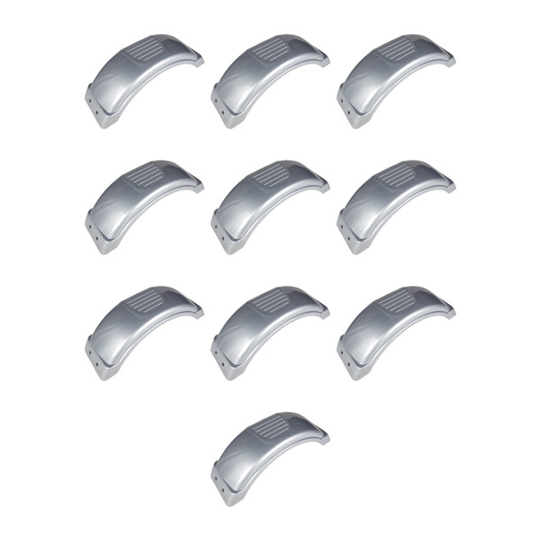 Fulton (10-Pack) Trailer Fender, 8 Inch - 12 Inch Tire Size, Silver - Fulton