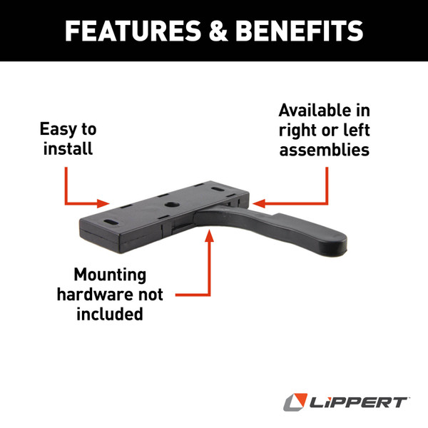 Lippert RV Entry Screen Door Latch - Right #201471