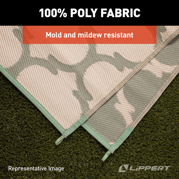 Lippert All Weather Patio Mat - 8' x 12' (Green)
