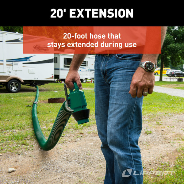 Lippert Waste Master 20' Extension Hose Kit for RV Sewer System #360784
