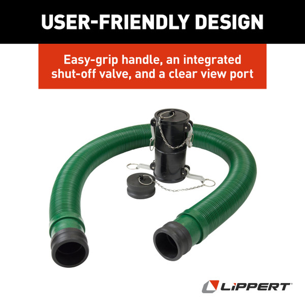 Lippert Waste Master 20' Extension Hose Kit for RV Sewer System #360784