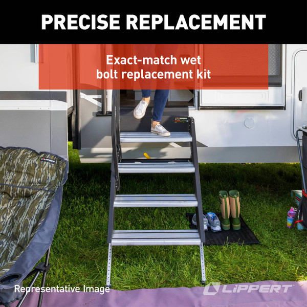 Lippert Coach Step Motorized RV Step Wet Bolt Replacement Kit #216567