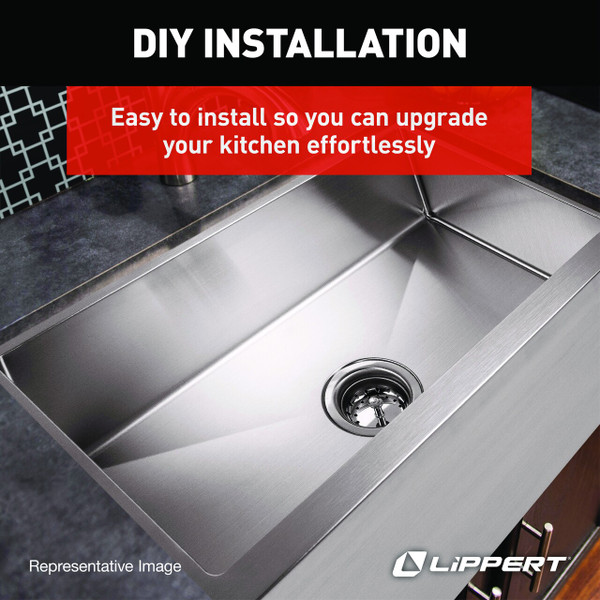 Single Farmers Sink; 27" x 16" x 7" (Stainless Steel)