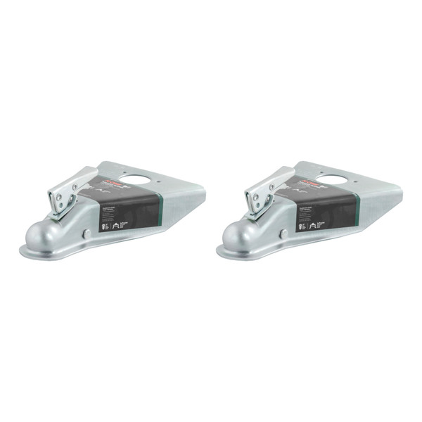 CURT (2-Pack) 2" A-Frame Coupler with Posi-Lock (5,000 lbs, Zinc) - CURT