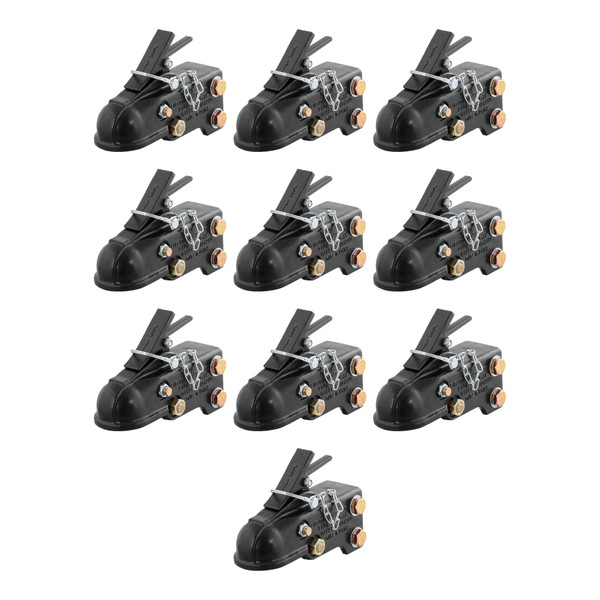 CURT (10-Pack) 2-5/16" Channel-Mount Coupler with Easy-Lock (15,000 lbs, Black) - CURT