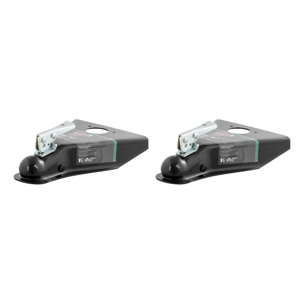 CURT (2-Pack) 2" A-Frame Coupler with Posi-Lock (5,000 lbs, Black) - CURT