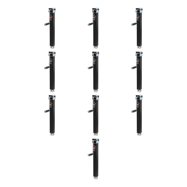 CURT (10-Pack) Direct-Weld Square Jack with Side Handle (5,000 lbs, 15" Travel) - CURT