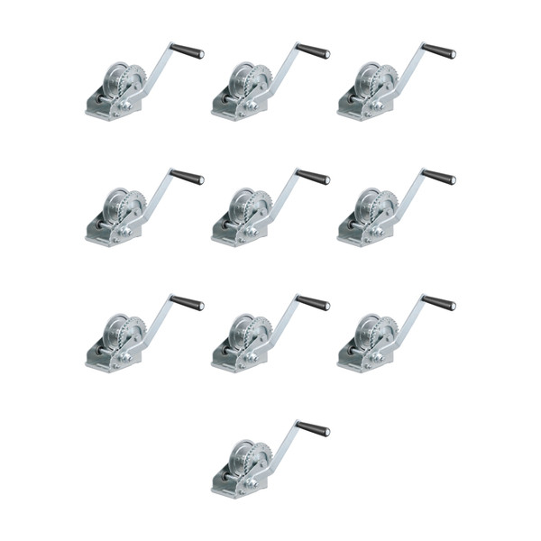 CURT (10-Pack) Hand Crank Winch (900 lbs, 6-1/2" Handle) - CURT