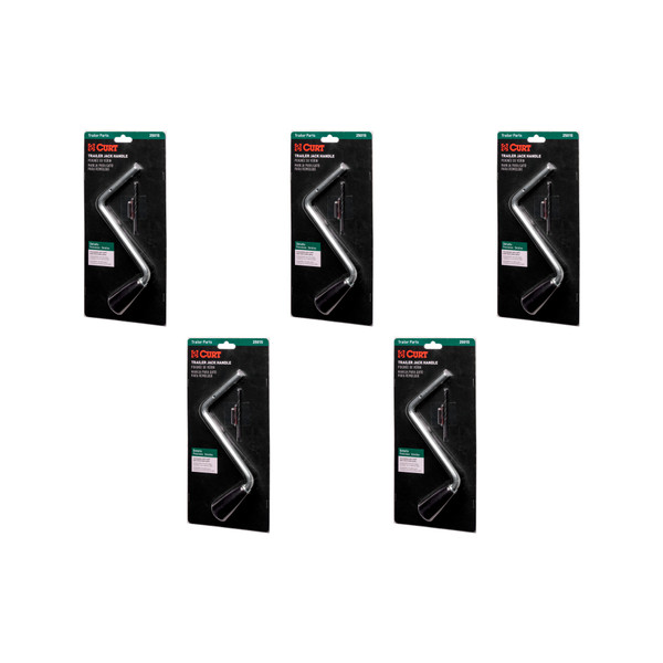 CURT (5-Pack) Replacement Side-Wind Trailer Jack Handle - CURT