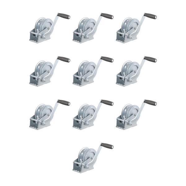 CURT (10-Pack) Hand Crank Winch (1,200 lbs, 7-1/2" Handle) - CURT