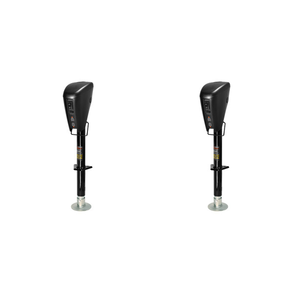 CURT (2-Pack) Lippert Power Stance Tongue Jack, 3,500 lbs - CURT