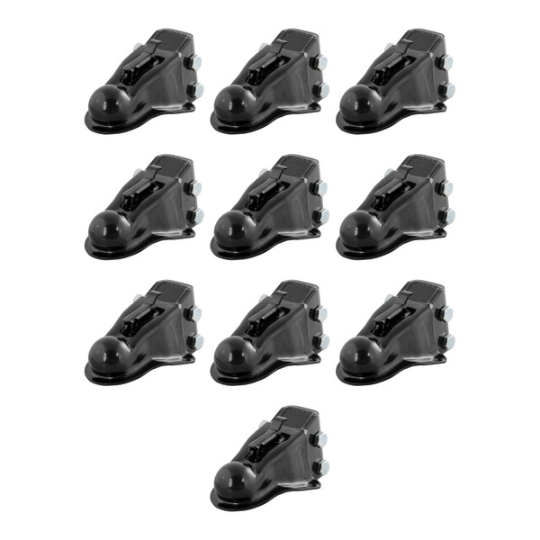 CURT (10-Pack) 2-5/16" Channel-Mount Coupler with Easy-Lock (14,000 lbs, Black) - CURT
