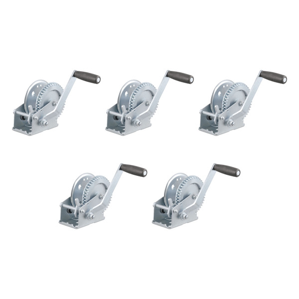 CURT (5-Pack) Hand Crank Winch (1,200 lbs, 7-1/2" Handle) - CURT