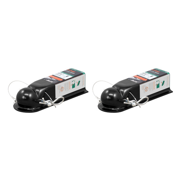 CURT (2-Pack) QuickPin No-Latch 2" Trailer Coupler (2" Channel, 3,500 lbs) - CURT
