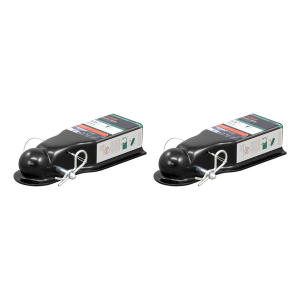 CURT (2-Pack) QuickPin No-Latch 2" Trailer Coupler (3" Channel, 3,500 lbs) - CURT