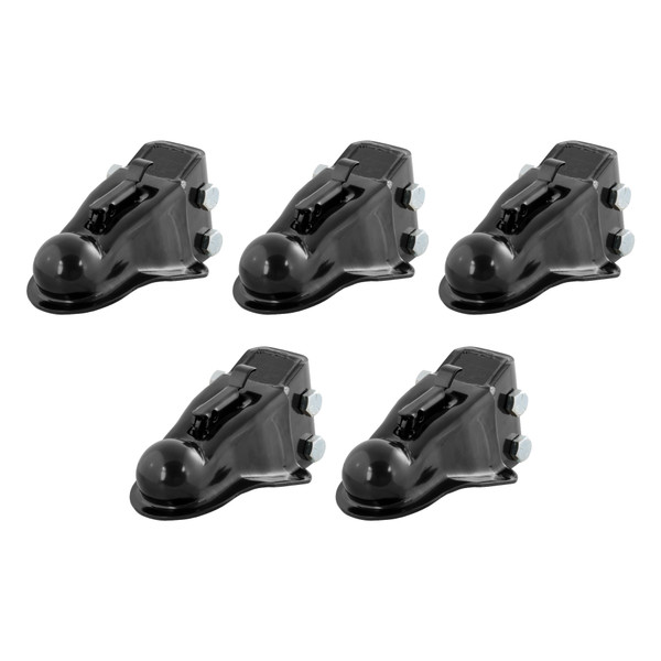 CURT (5-Pack) 2-5/16" Channel-Mount Coupler with Easy-Lock (14,000 lbs, Black) - CURT
