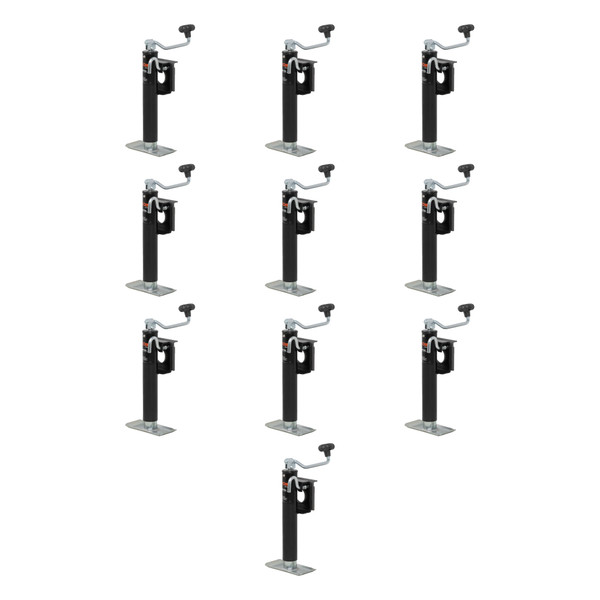 CURT (10-Pack) Bracket-Mount Swivel Jack with Top Handle (2,000 lbs, 10" Travel) - CURT