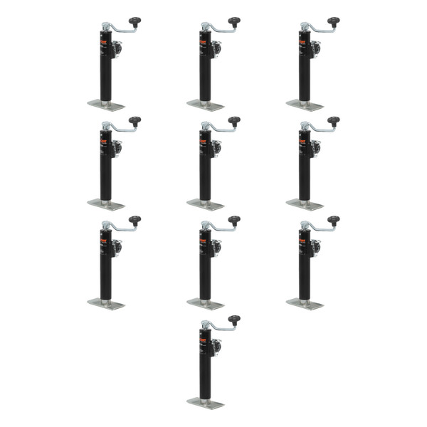 CURT (10-Pack) Pipe-Mount Swivel Jack with Top Handle (2,000 lbs, 10" Travel) - CURT