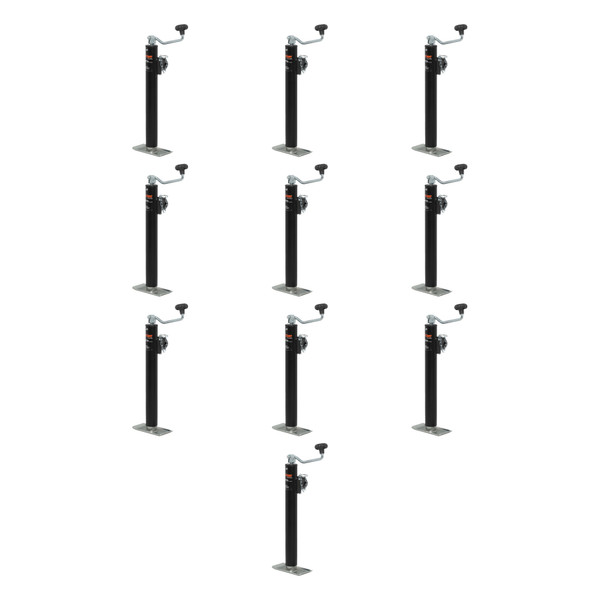 CURT (10-Pack) Pipe-Mount Swivel Jack with Top Handle (2,000 lbs, 15" Travel) - CURT