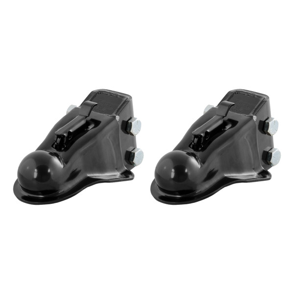 CURT (2-Pack) 2-5/16" Channel-Mount Coupler with Easy-Lock (14,000 lbs, Black) - CURT