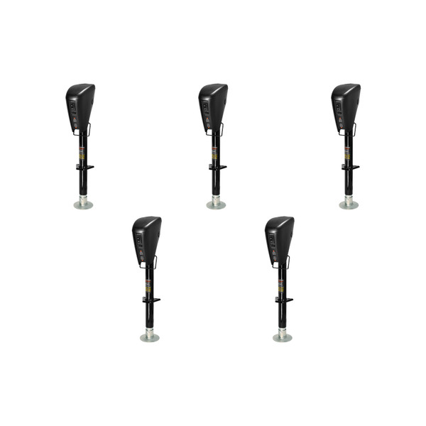 CURT (5-Pack) Lippert Power Stance Tongue Jack, 3,500 lbs - CURT