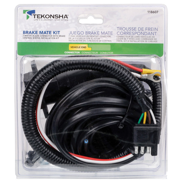 Tekonsha Brake Mate  Trailer Brake Controller Installation Kit, Vehicle End, w/ 7-Way Flat