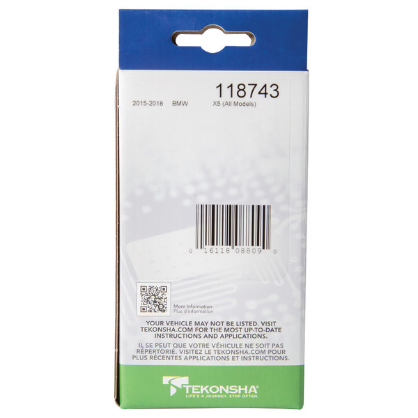 2015-2018 BMW X5 Tekonsha Plug & Play T-Connector Adapter Trailer Wiring 118743