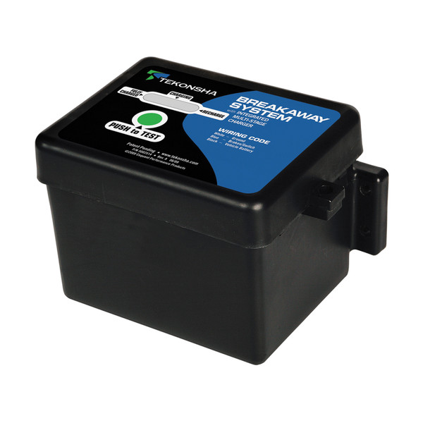 Tekonsha Breakaway System, 1 to 3 Axle Trailers, Push to Test LED, Integrated Multi-Stage Charger TK50-85-313 - Tekonsha
