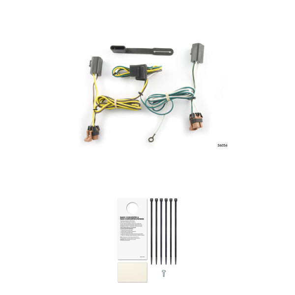 CURT Custom Wiring Harness, 4-Way Flat Output, Select GMC Acadia Trailer Connector Kit - CURT