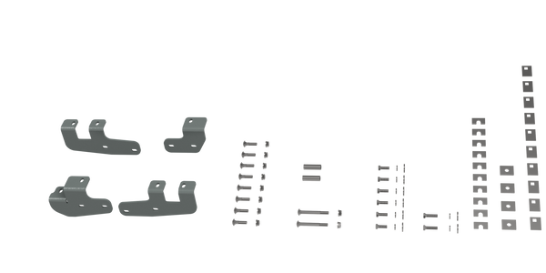 B&W Trailer Hitches Custom Installation Brackets For Universal Mounting Rails For Some RAM Trucks Fifth Wheel Trailer Hitch Bracket BQVLRVR2602 - B&W Trailer Hitches