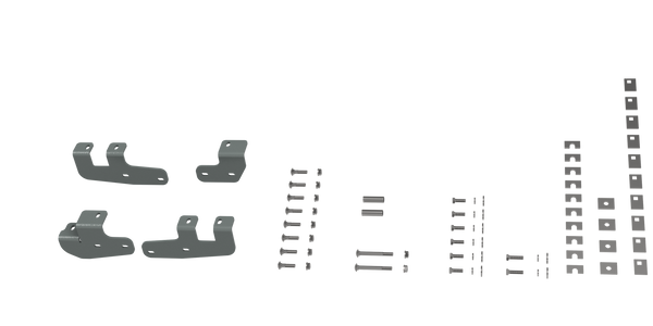 B&W Trailer Hitches Custom Installation Brackets For Universal Mounting Rails For Some RAM Trucks Fifth Wheel Trailer Hitch Bracket BQVLRVR2602 - B&W Trailer Hitches