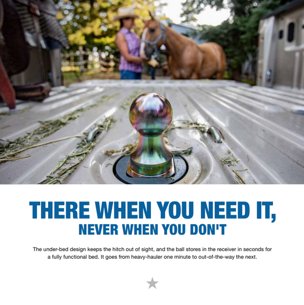 1980-1998 Ford F250  & F350 With Overload Springs (Requires Drilling into Frame) B&W Turnoverball Kit GNRK1110