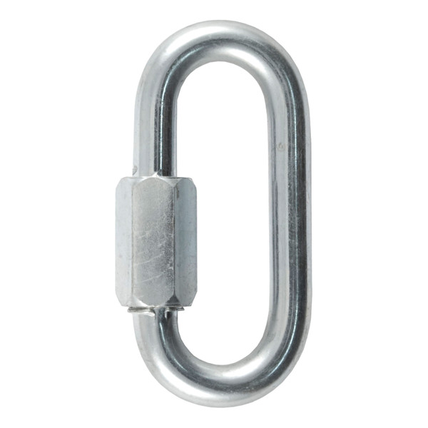 CURT 82933 Threaded Quick Link Trailer Safety Chain Hook Carabiner Clip, 3/8-Inch Diameter, 11,000 lbs Break Strength - CURT