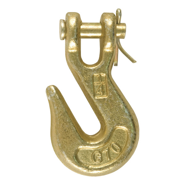 CURT 81502 1/4-Inch Forged Steel Clevis Grab Hook, 3,150 lbs. Work Load, 3/8-In Pin - CURT