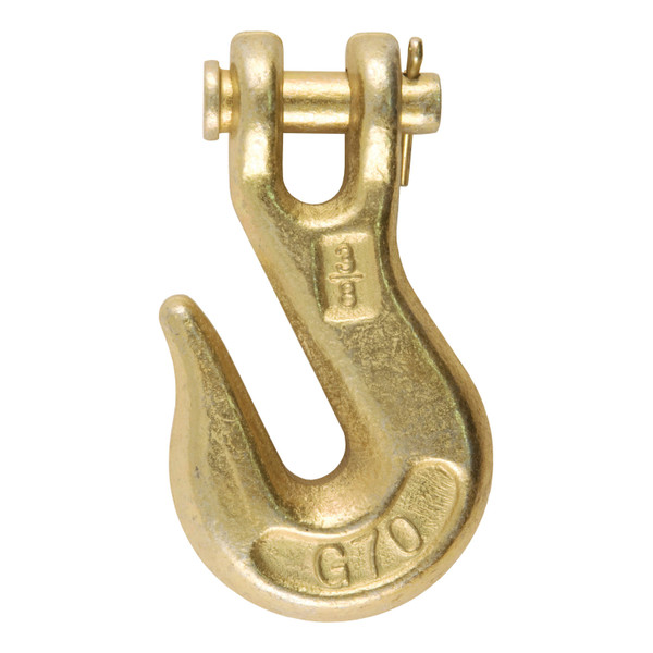 CURT 81438 3/8-Inch Forged Steel Clevis Grab Hook, 6,600 lbs. Work Load, 1/2-In Pin - CURT