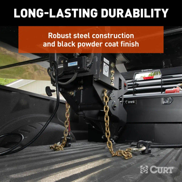 CURT 20K Helux Coil-Spring Gooseneck Pin Box Gooseneck to Fifth Wheel, 2,700 lbs. Pin Weight Capacity 2024044574