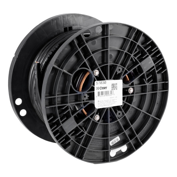 CURT 57030 7-Wire Trailer Cable Wiring, 100' Spool - CURT