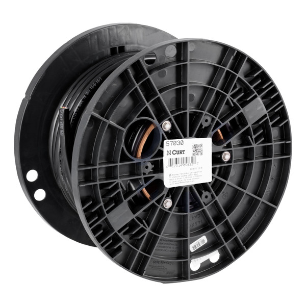 CURT 57030 7-Wire Trailer Cable Wiring, 100' Spool - CURT