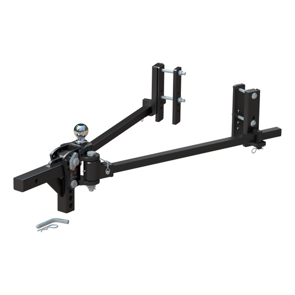 CURT TruTrack 2P Trunnion Weight Distribution Hitch with 2x Sway Control, 8-12K 17355 - CURT