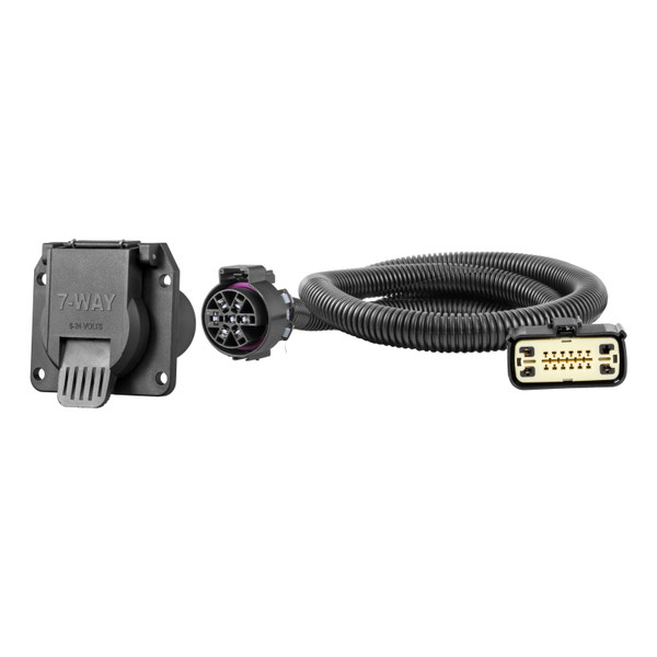 CURT Custom Wiring, 7-Way RV Blade, Select Buick Enclave, Chevy Traverse, GMC Acadia 56537 - CURT