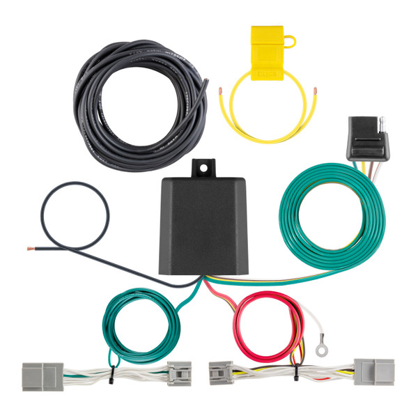 CURT Custom Wiring Harness, 4-Way Flat Output, Select Lincoln Nautilus 56539 - CURT