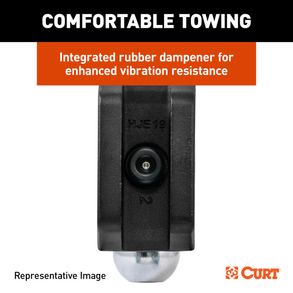 CURT HD Adjustable Trailer Hitch Ball Mount with Dual Ball, 2-1/2" Shank, 20K Trailer Hitch Ball Mount