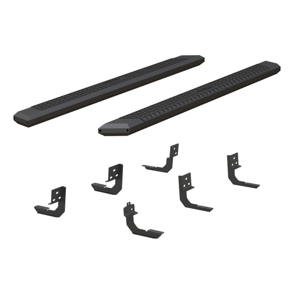 ARIES AdvantEDGE 5-1/2" x 85" Black Aluminum Side Bars, Select Dodge, Ram 1500 to 5500 Step Nerf Bar Kit - ARIES
