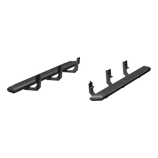 ARIES AdvantEDGE 5-1/2" x 85" Black Aluminum Side Bars, Select Dodge, Ram 1500 to 5500 Step Nerf Bar Kit