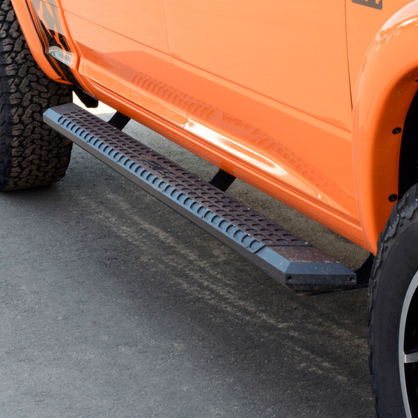 ARIES AdvantEDGE 5-1/2" x 85" Black Aluminum Side Bars, Select Dodge, Ram 1500 to 5500 Step Nerf Bar Kit