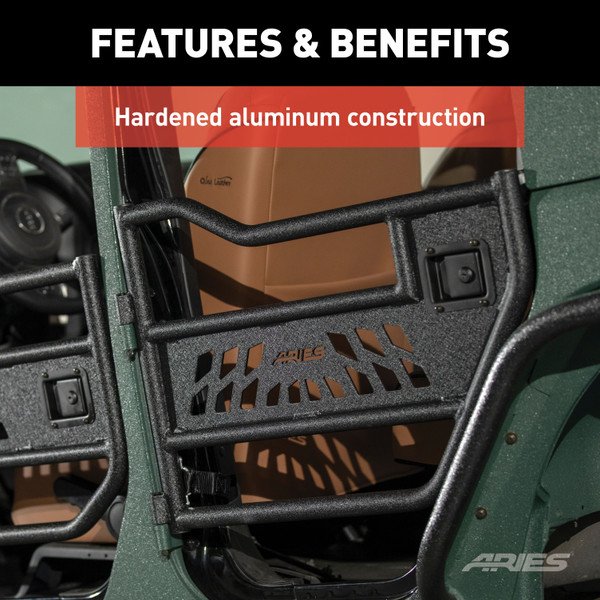 ARIES Jeep Wrangler JK Aluminum Rear Tube Doors Door