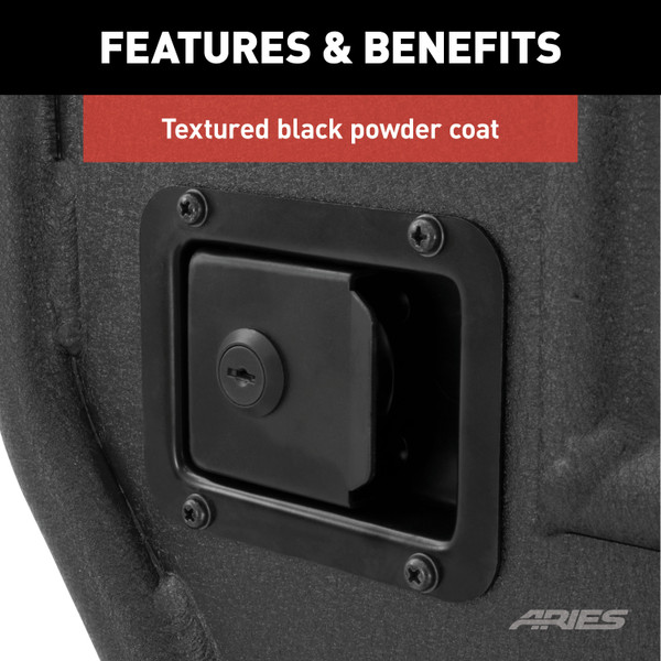 ARIES Jeep Wrangler JK Aluminum Rear Tube Doors Door