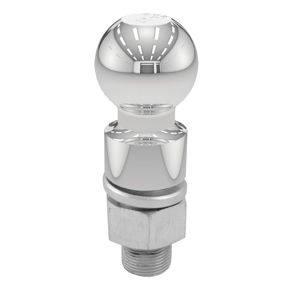 CURT 2-5/16" Trailer Ball (1-1/4" x 2-5/8" Shank, 1" Rise, 10,000 lbs., Chrome) Trailer Hitch Ball - CURT